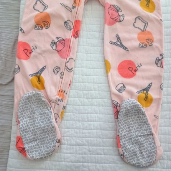 Pajama Carter's Girl Footed Bundle Size 8 - Picture 5 of 8